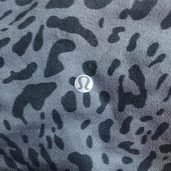 Lululemon Wunder Under Gray Cheetah Print Leggings Sz 4 - Picture 8 of 8